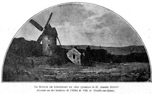 Corbel008 Le moulin de Longchamp en 1820 (artiste Amédée Buffet)