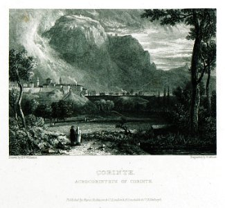 Corinth Acrocorinthus of Corinth - Pomardi Simone - 1829