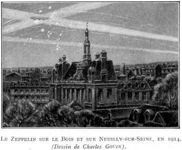 Corbel037 Le zeppelin sur le Bois et sur Neuilly-sur-Seine, en 1914