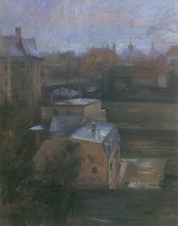 Lovis Corinth Blick aus dem Atelier München-Schwabing 1896