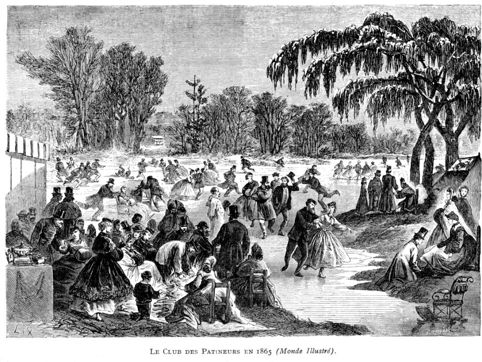 Corbel034 Le club des patineurs en 1865