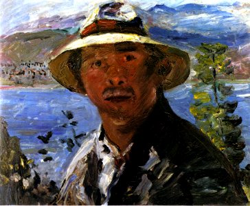 Lovis Corinth Selbstbildnis mit dem Strohhut