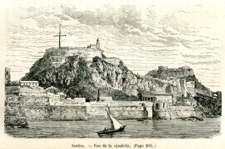Corfou - Vue de la citadelle - Belle Henri - 1881