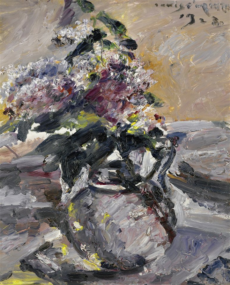 Lovis Corinth - Flieder im Glaskrug