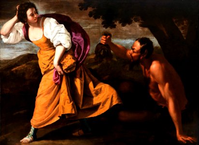 Corisca and the Satyr by Artemisia Gentileschi