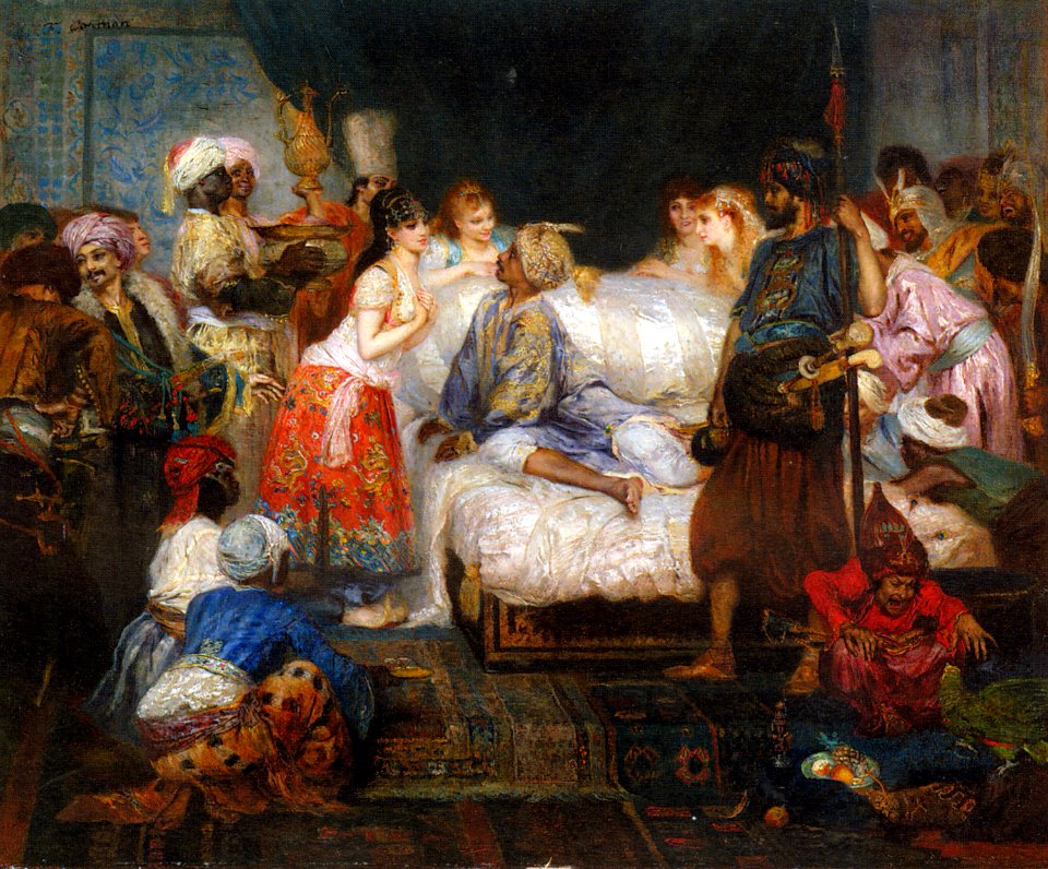 Cormon Fernand Le harem Oil On Canvas