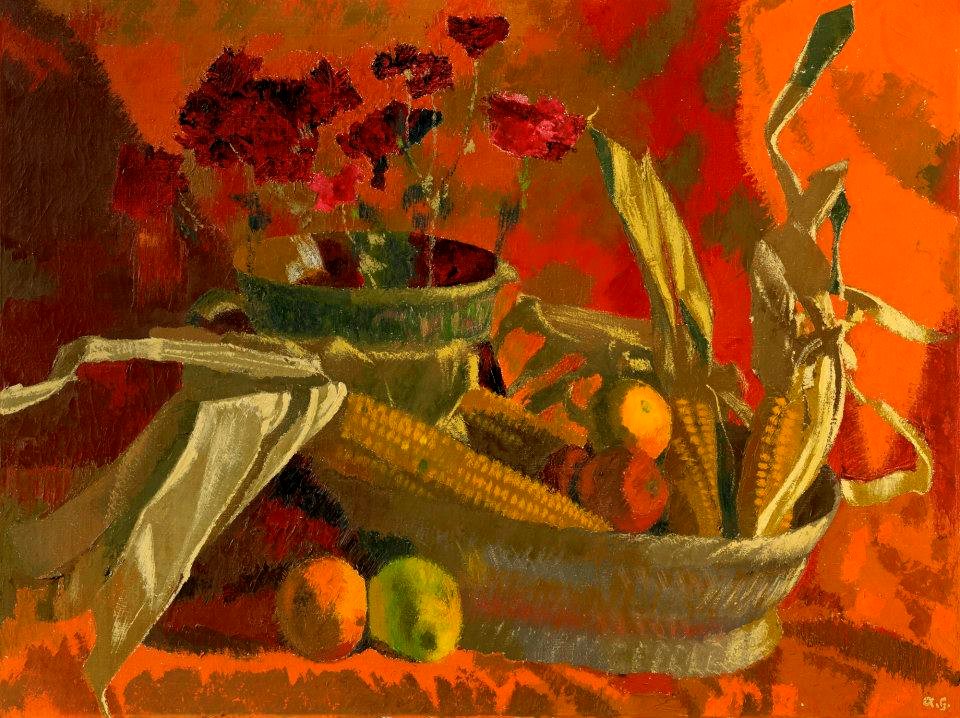 Corn and Oranges Augusto Giacometti (1946)