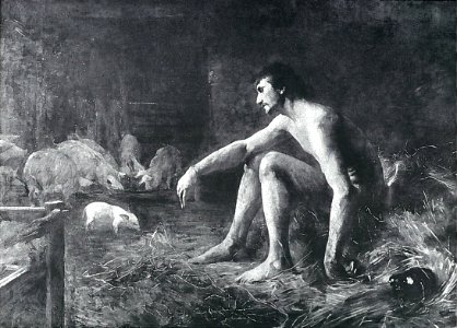 Lovis Corinth BC 81 Der verlorene Sohn sw
