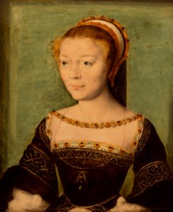 Corneille de Lyon - Anne de Pisseleu, duchesse d'Etampes (huile sur bois, 1535-1540)