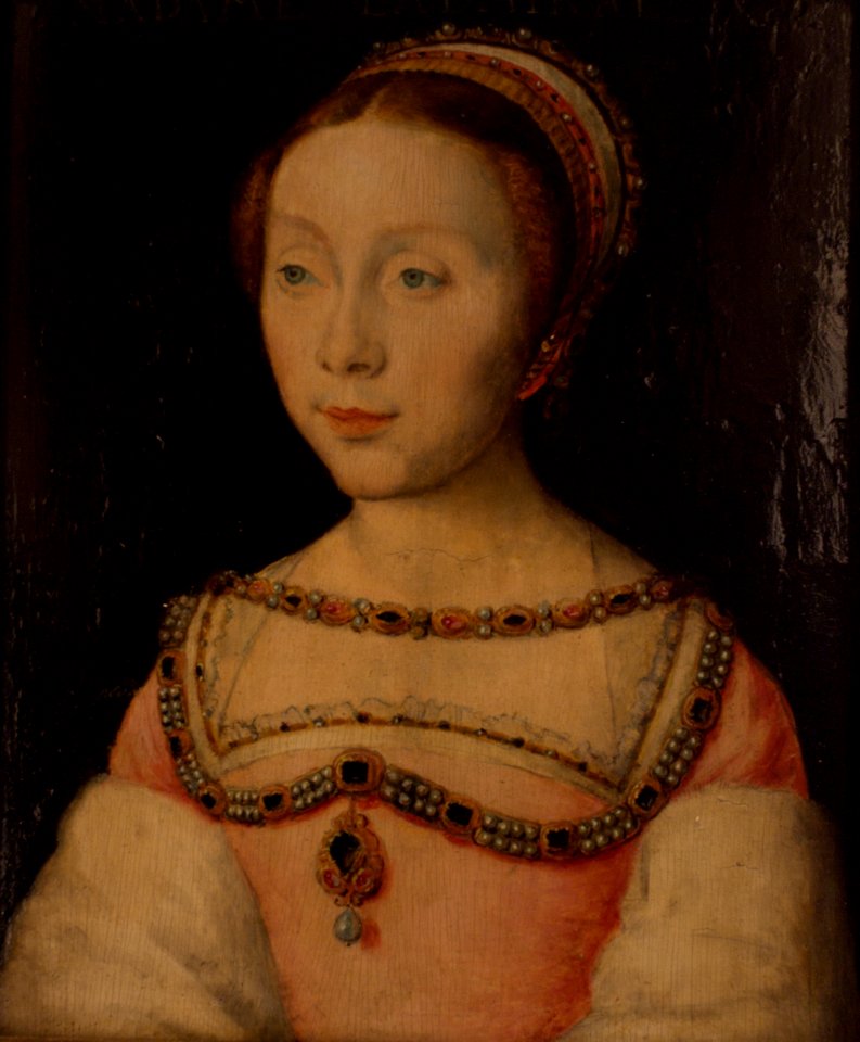 Corneille de Lyon - Françoise de Longwy, femme de Philippe Chabot (huile sur bois)