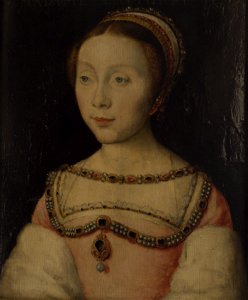 Corneille de Lyon - Françoise de Longwy, femme de Philippe Chabot (huile sur bois)