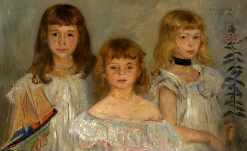 Lovis Corinth - Drei kleine Mädchen (1902)