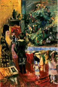 Lovis Corinth Weihnachtsbescherung 1913