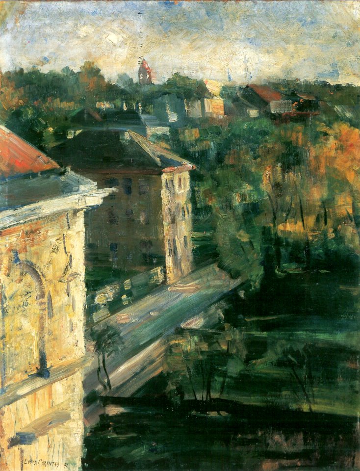 Lovis Corinth Blick aus dem Atelierfenster 1891
