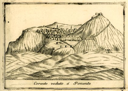 Corinto veduto a Ponente - Coronelli Vincenzo - 1688