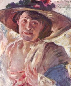 Lovis Corinth - Frau mit Rosenhut (Alte Nationalgalerie Berlin)