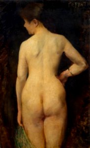 Lovis Corinth - Weiblicher Akt (1885)