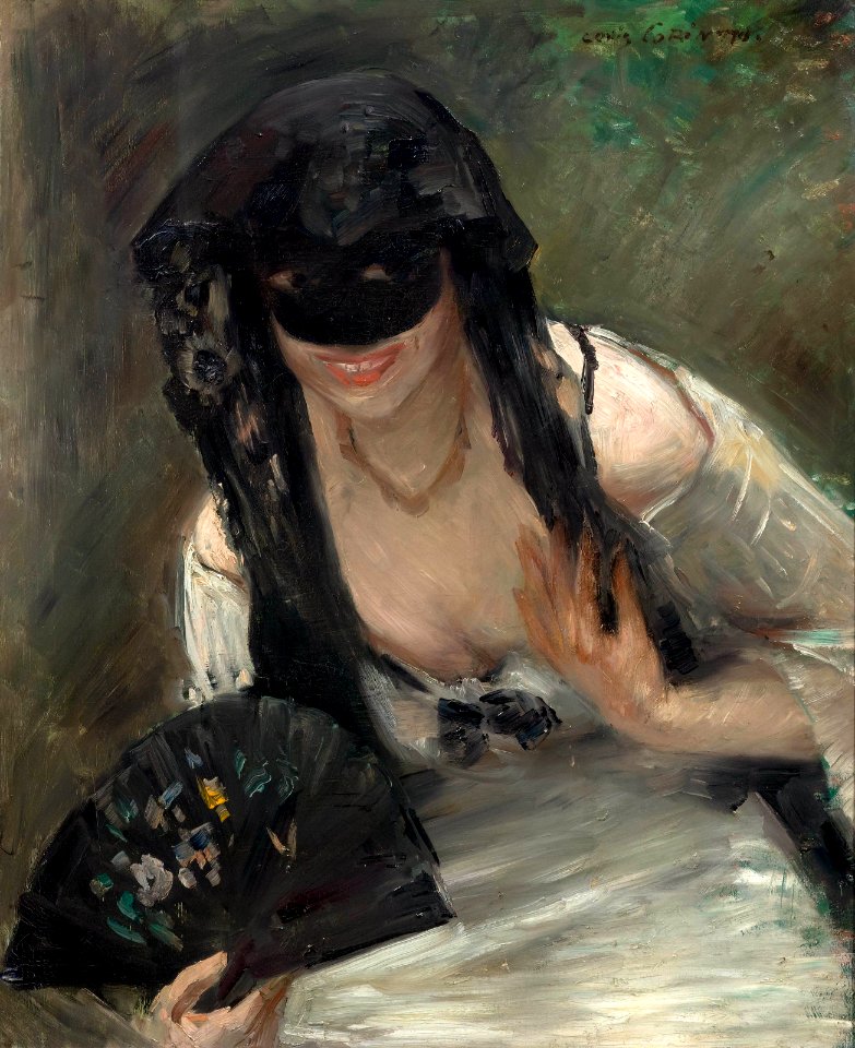 Lovis Corinth - Maske im weissen Kleid (1902)