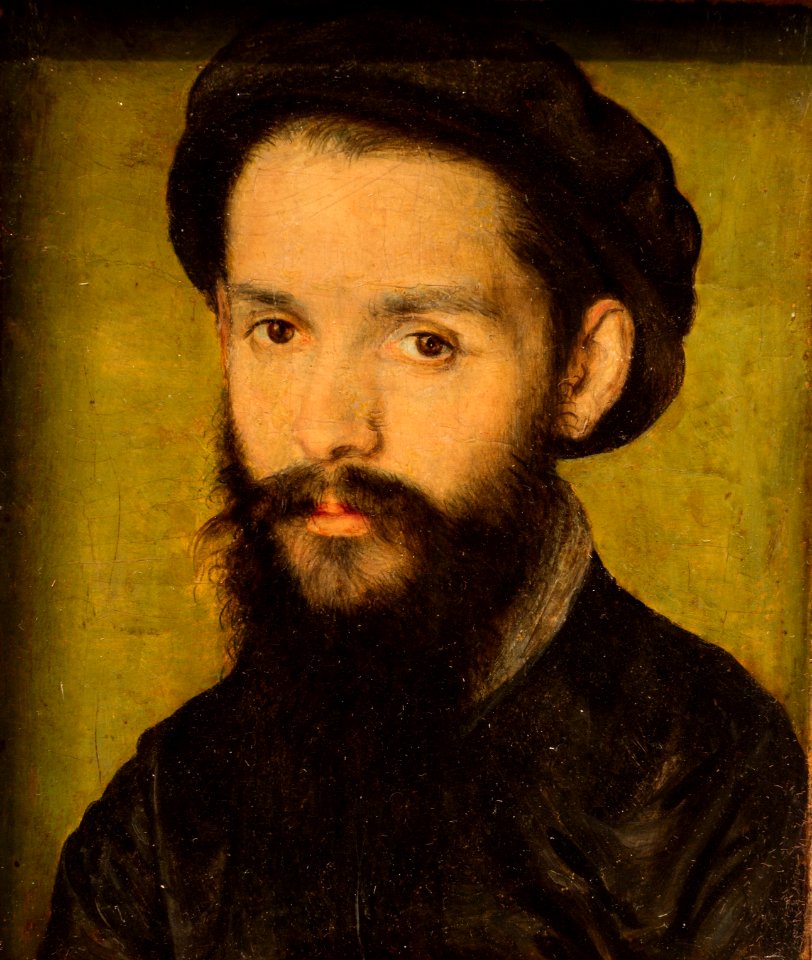 Corneille de Lyon - Portrait présumé de Clément Marot (Huile sur bois, 1536)