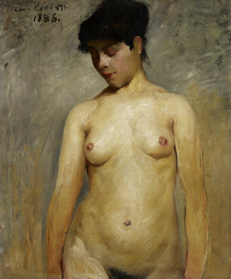 Lovis Corinth - Mädchenakt (1886)