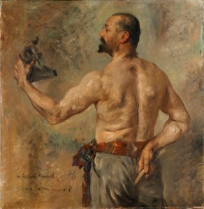 Lovis Corinth - Porträt des Bildhauers Friedrich (1904)