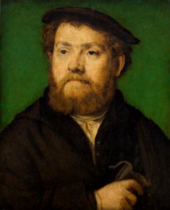 Corneille de Lyon¨- Bärtiger Mann mit Handschuh - Kunsthistorisches Museum Wien