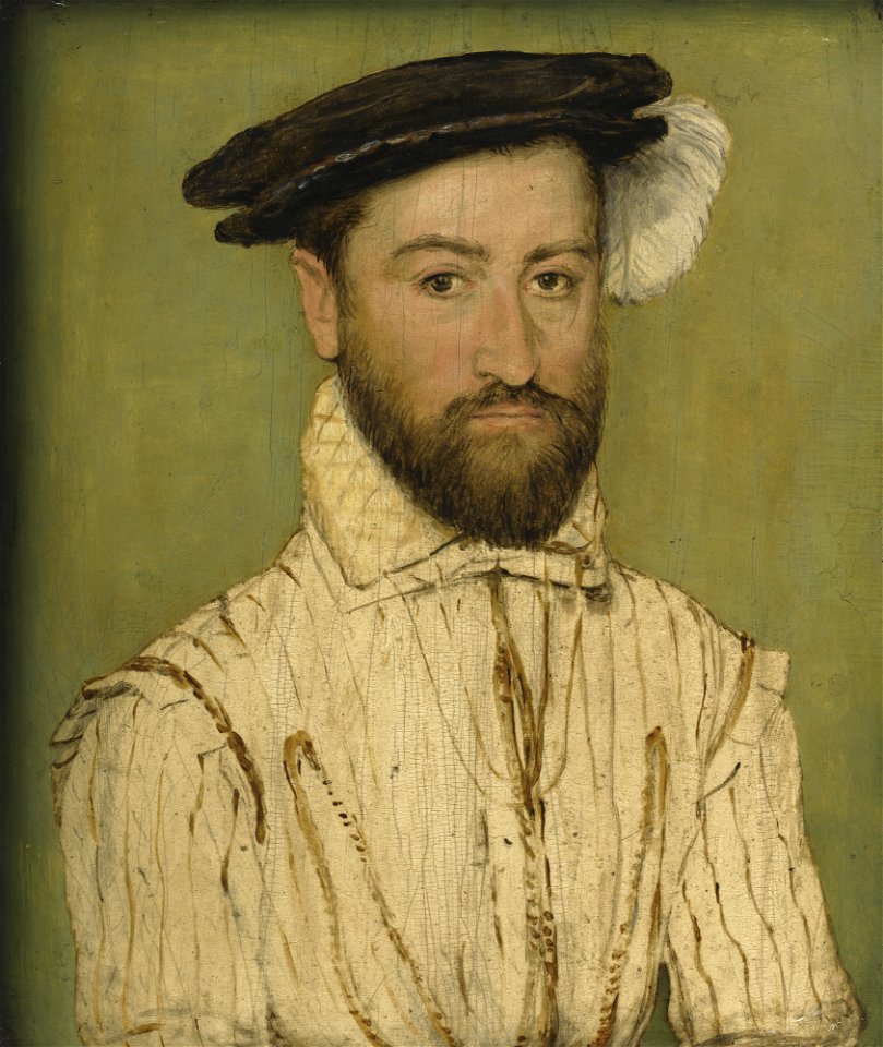 Corneille de Lyon - Inconnu en blanc