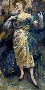 Lovis Corinth - Modenschau. Free illustration for personal and commercial use.