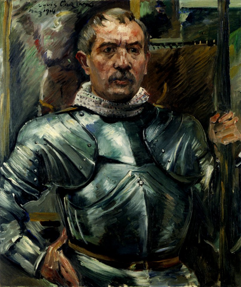 Lovis Corinth Selbstbildnis im Harnisch 1914