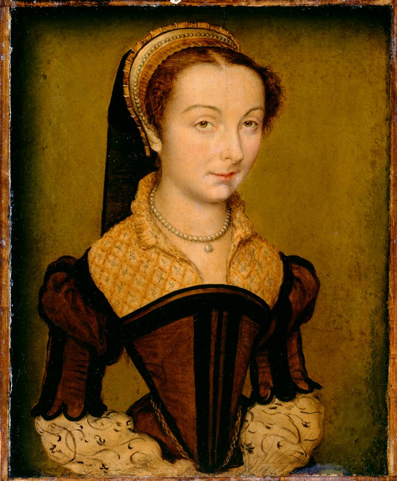 Corneille de Lyon - Portrait of Louise de Halluin, dame de Cipierre - 1933.1061 - Art Institute of Chicago