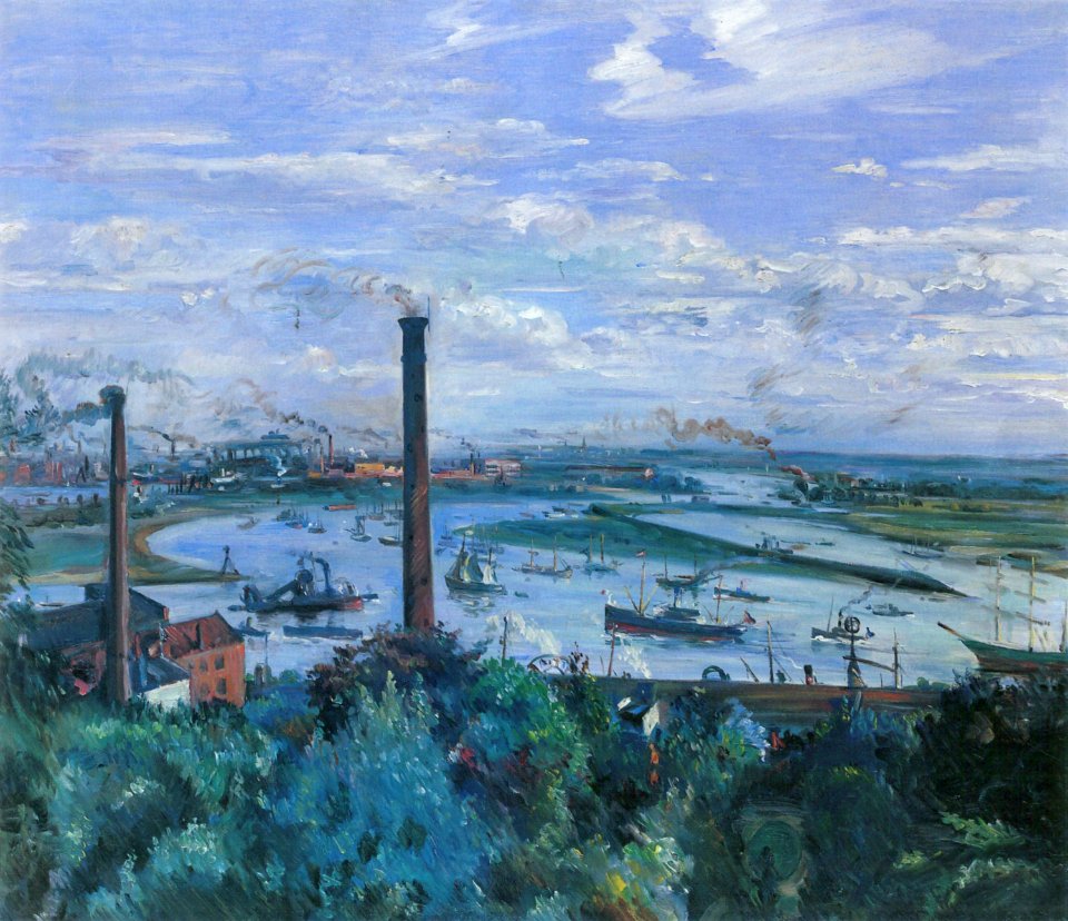 Lovis Corinth - Blick auf den Köhlbrand - Hamburger Kunsthalle 2