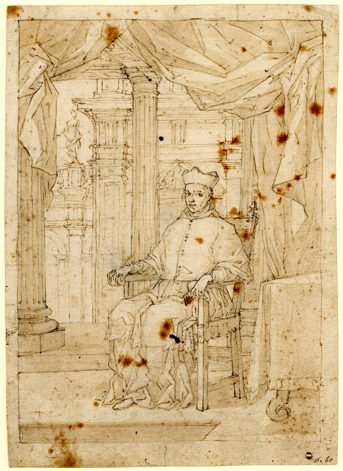 Cornelio Schut - A Seated Ecclesiastic