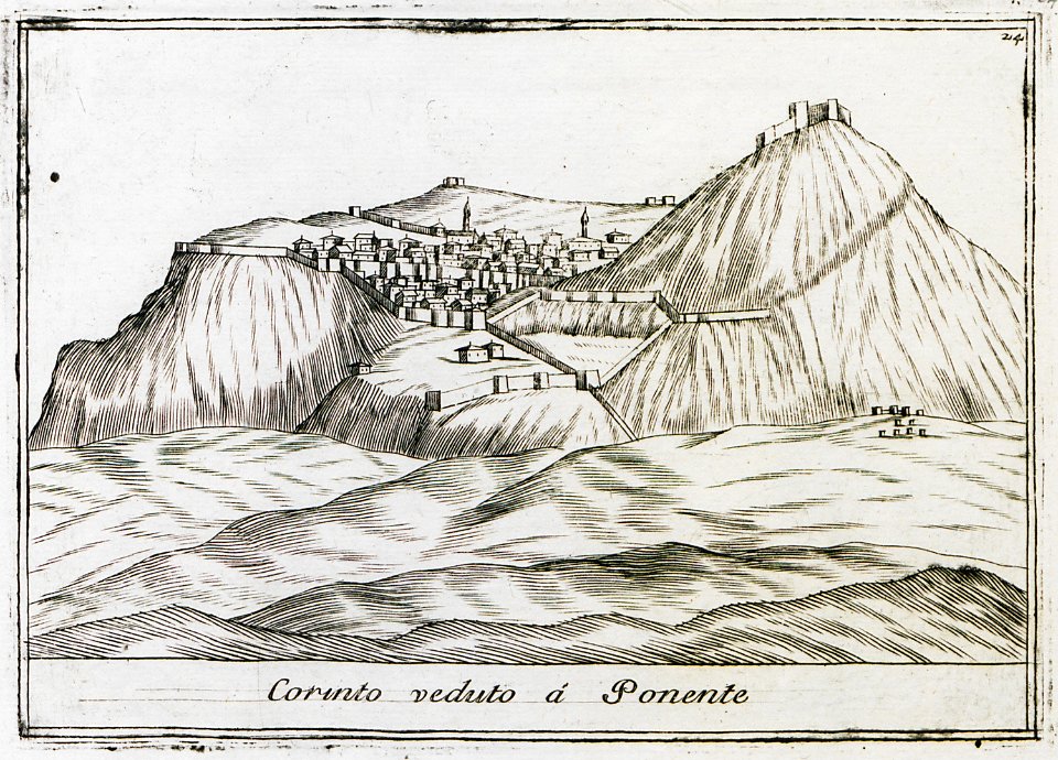 Corinto veduto a Ponente - Coronelli Vincenzo - 1686
