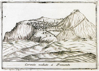 Corinto veduto a Ponente - Coronelli Vincenzo - 1686
