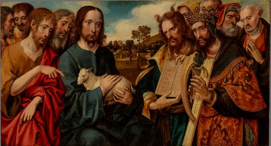 Cornelis Engebrechtsz. - Christus als Lam Gods - 2885 (OK) - Museum Boijmans Van Beuningen. Free illustration for personal and commercial use.