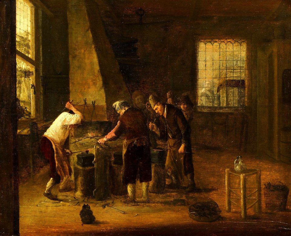 Cornelis Gerritsz Decker (Umkreis) In der Schmiede