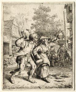 Cornelis Dusart (Dutch, 1660-1704) - The Drunken Couple - 1943.560 - Cleveland Museum of Art