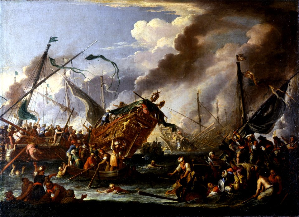 Cornelis de Wael - Battle between Christians and Turks