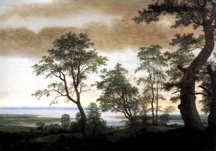 Cornelis Hendricksz. Vroom (II) - Landscape with Estuary - WGA25400. Free illustration for personal and commercial use.