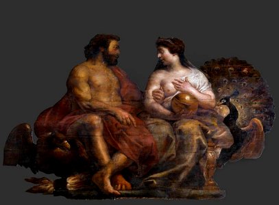 Cornelis de Vos - Jupiter and Juno. Free illustration for personal and commercial use.