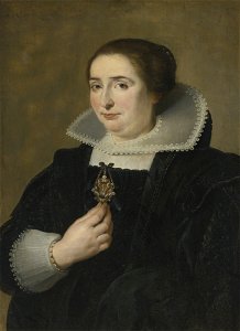 Cornelis de Vos Portrait of a Lady, Half-length, Dressed In Black. Free illustration for personal and commercial use.