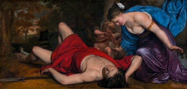 Cornelis Holsteyn - Venus de dood van Adonis bewenend 1638-58