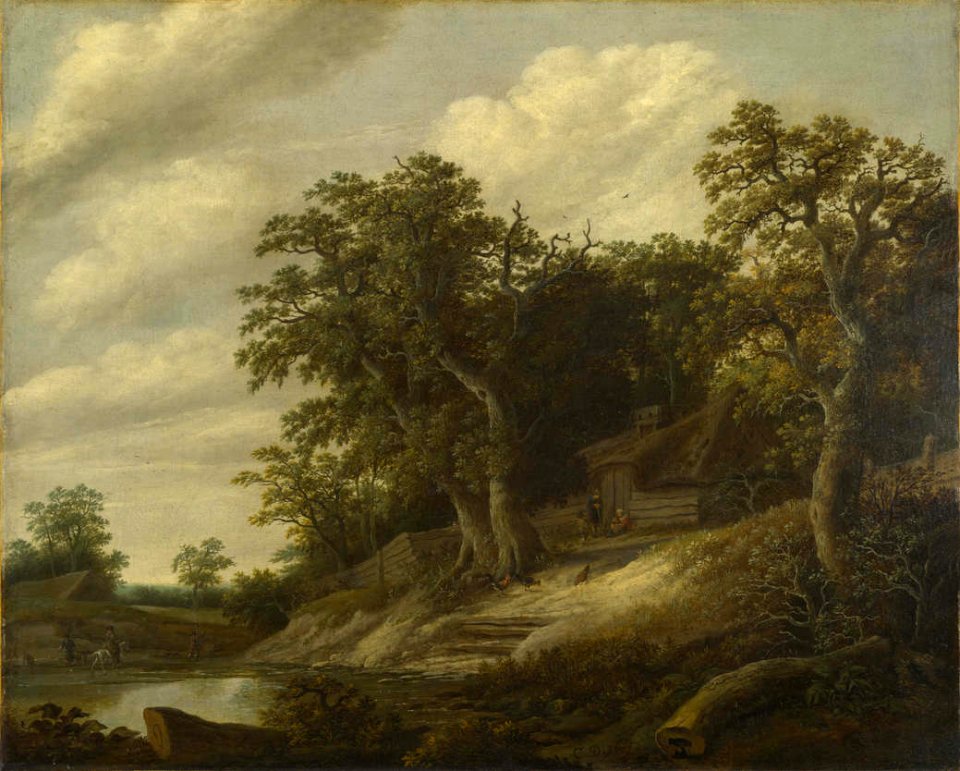 Cornelis Decker A Cottage among Trees on the Bank of a Stream 1669