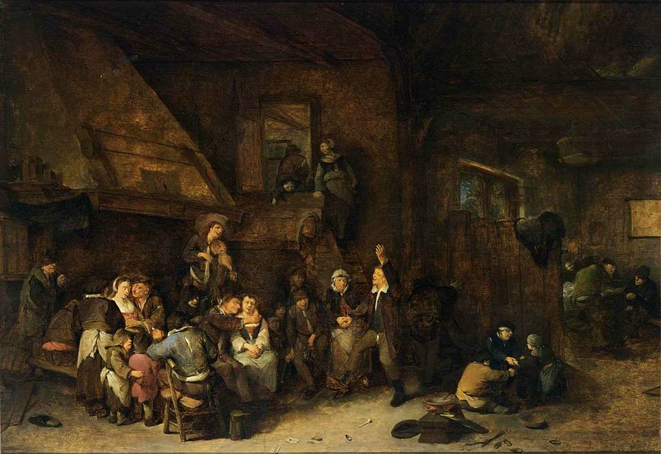 Cornelis Pietersz. Bega - Tavern Interior - WGA01575