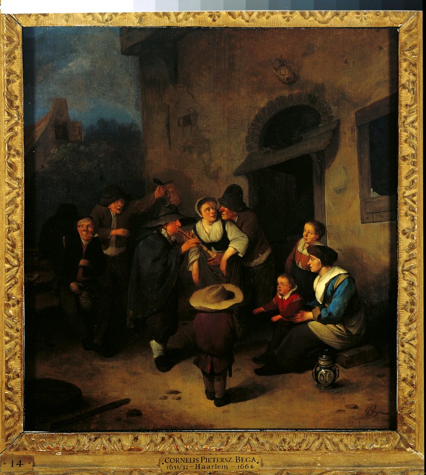 Cornelis P. Bega - Voor de herberg FHM01-OS-I-9