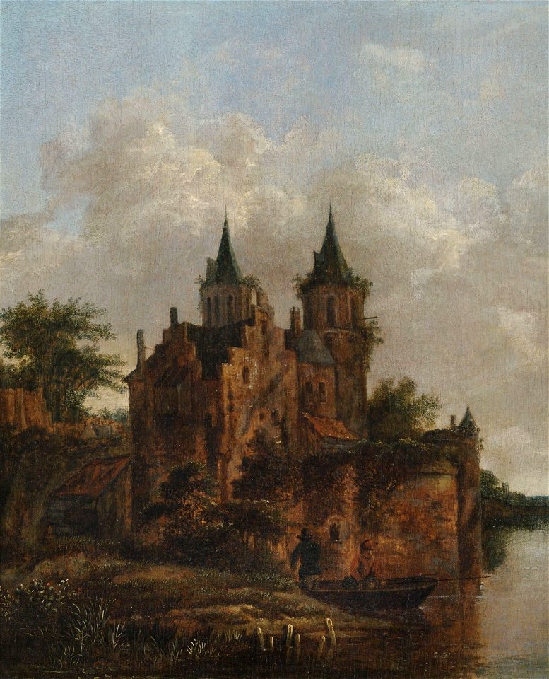 Cornelis Gerritsz Decker (attr) Wasserschloss