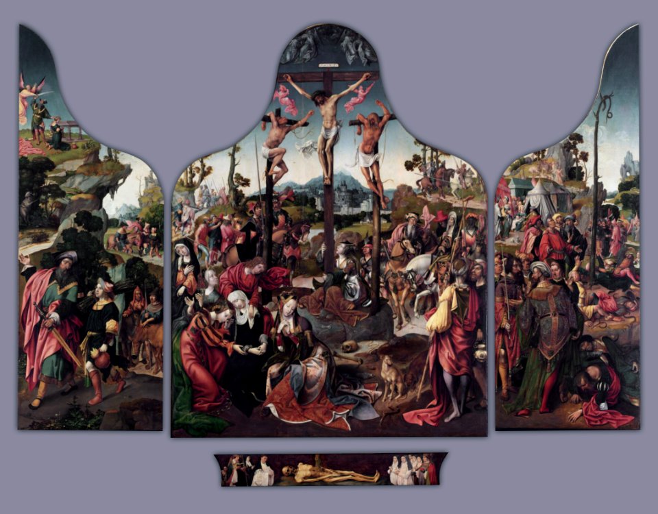 Cornelis Engebrechtsz. - Crucifixion Altarpiece - WGA07521