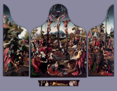 Cornelis Engebrechtsz. - Crucifixion Altarpiece - WGA07521