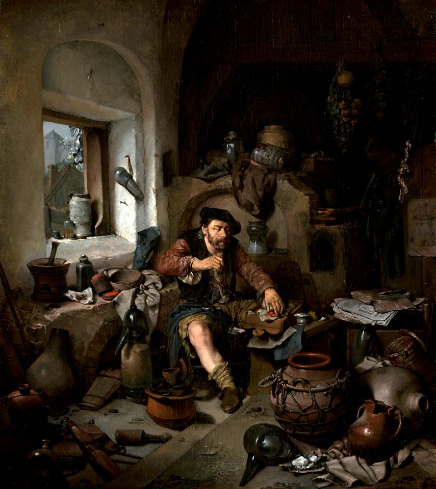 Cornelis Pietersz. Bega - De Alchemist