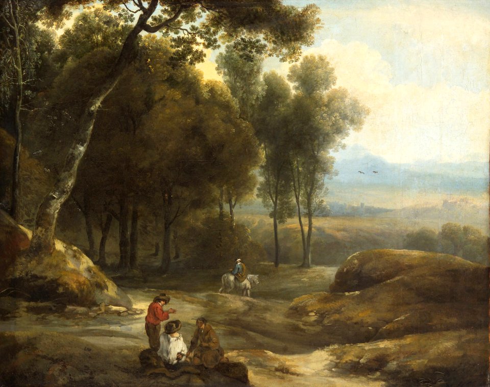 Cornelis Huysmans - Forest Landscape with Figures